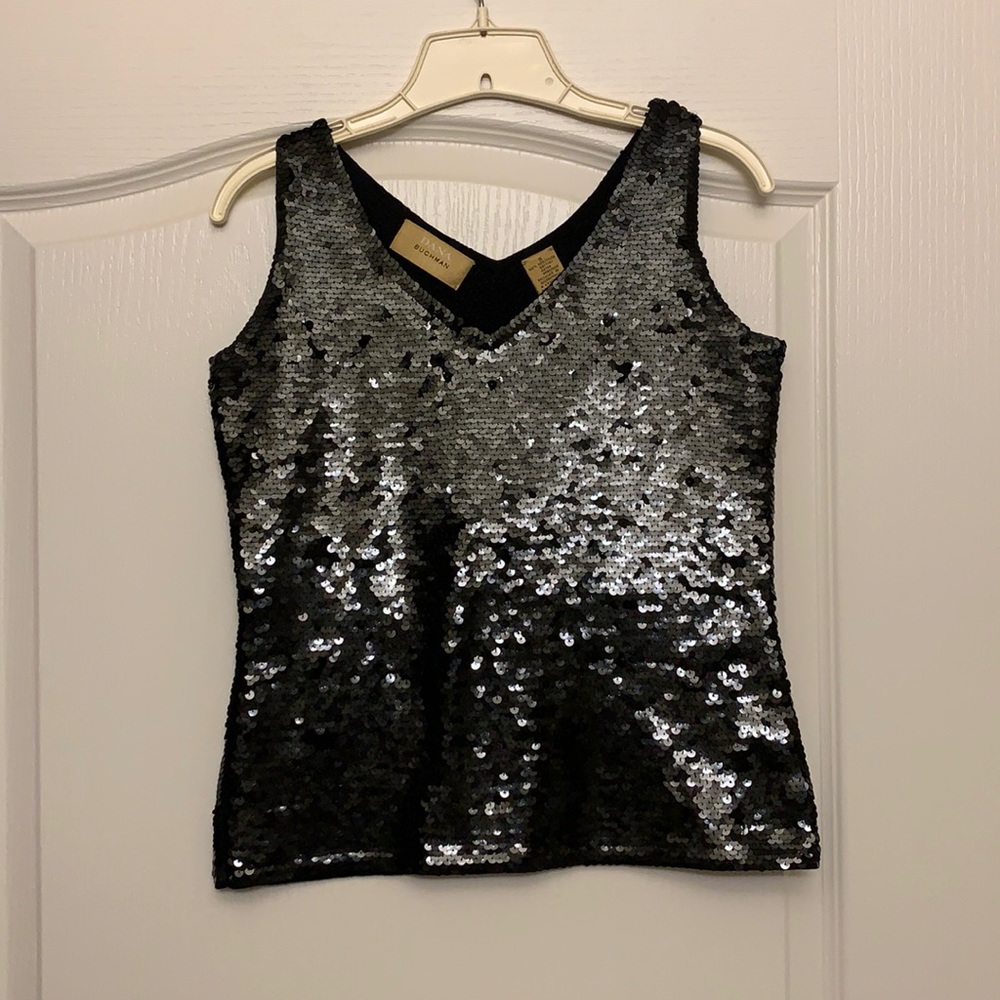 🖤black paillette tank🖤